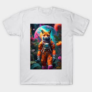 AstroFox in Alien Jungle T-Shirt